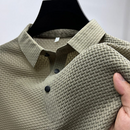 Mens Polo Shirt with Tailored Fit and Breathable Cotton Blend, Machine Washable