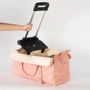 Foldable Carry On Travel Bag with Garment Hanging Zone and Rolling  Wheels