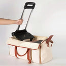 Foldable Carry On Travel Bag with Garment Hanging Zone and Rolling  Wheels