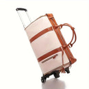 Foldable Carry On Travel Bag with Garment Hanging Zone and Rolling  Wheels