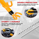 Anti-Theft Steering Wheel Lock with Four-Hook System and Double Row  Cylinder