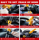 Anti-Theft Steering Wheel Lock with Four-Hook System and Double Row  Cylinder