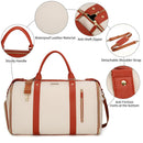 Foldable Carry On Travel Bag with Garment Hanging Zone and Rolling  Wheels