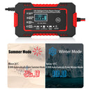 12V 6A Battery Charger with Pulse Repair Technology and LCD Display