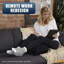 Memory Foam Foot Rest with Adjustable Height and Machine Washable Cover