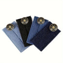 Waist Extender with Metal Button and Elastic Loop for Pants, 4-Piece  Set