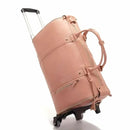 Foldable Carry On Travel Bag with Garment Hanging Zone and Rolling  Wheels