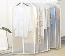 Clear Garment Storage Bags with Breathable Vinyl Acetate and Full Zipper, Set of 5