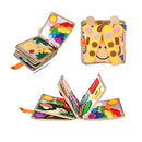 Interactive Activity Book with Multiple Textures and Carry Handle for Toddlers