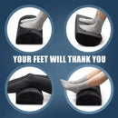 Memory Foam Foot Rest with Adjustable Height and Machine Washable Cover