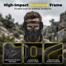 Polycarbonate Face Shield with Detachable Goggles and Side Ventilation Ports